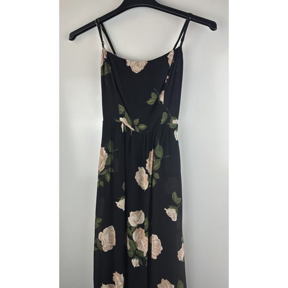 Reformation Rosehip Fit & Flare Floral Dress Lined Pockets Crepe Smocked Size 2 - Picture 3 of 11